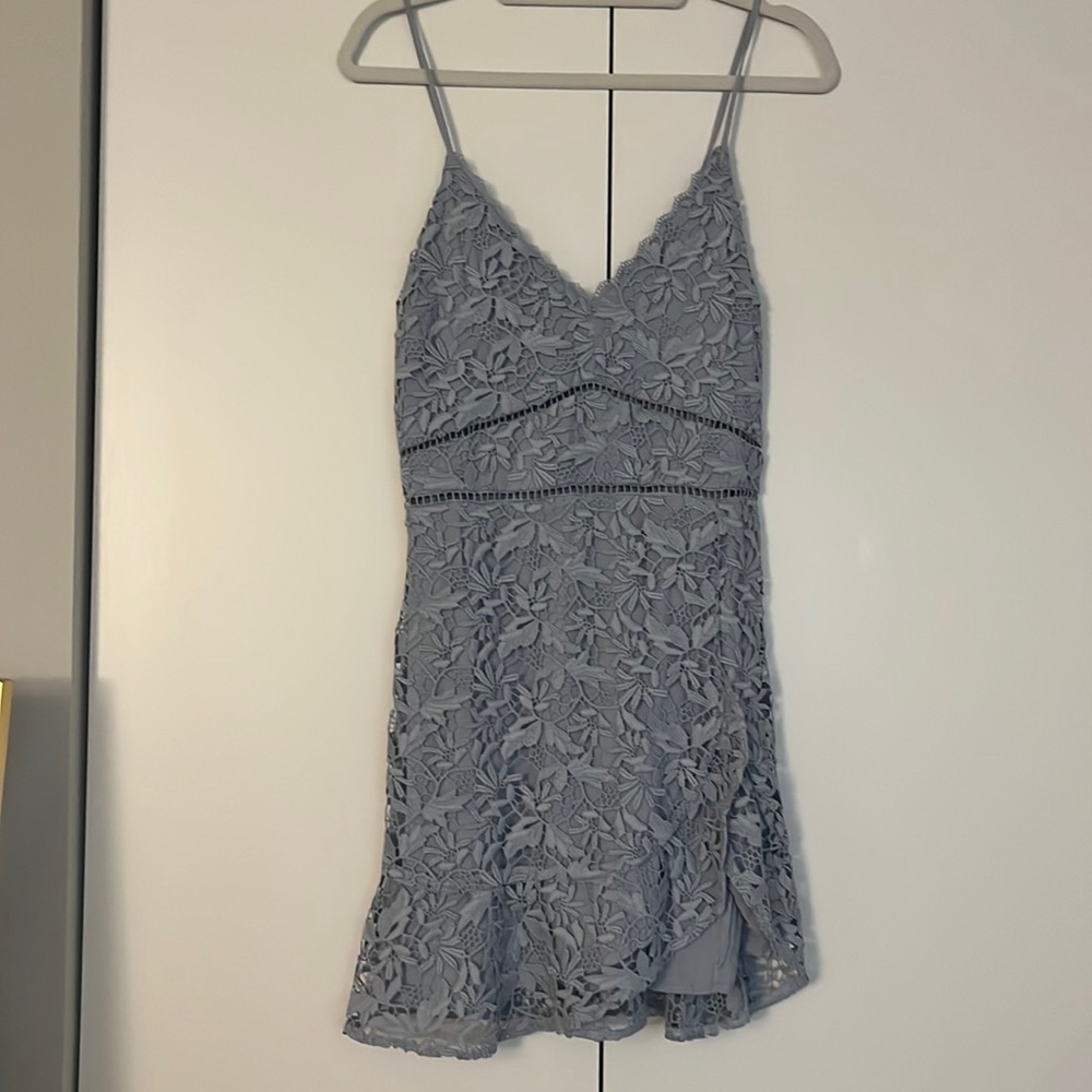 Blue lace Abercrombie dress size M